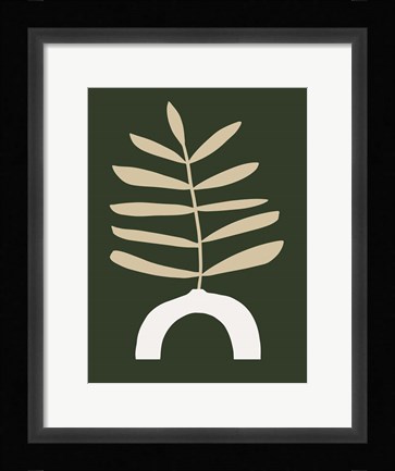 Framed Vase Silhouette II Print