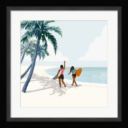 Framed Palm Tree Paradise II Print