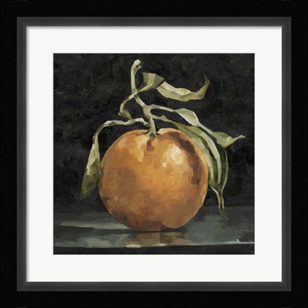 Framed Dark Orange Deux II Print