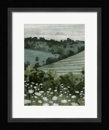Framed Rolling Pasture I Print