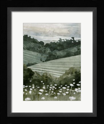 Framed Rolling Pasture II Print