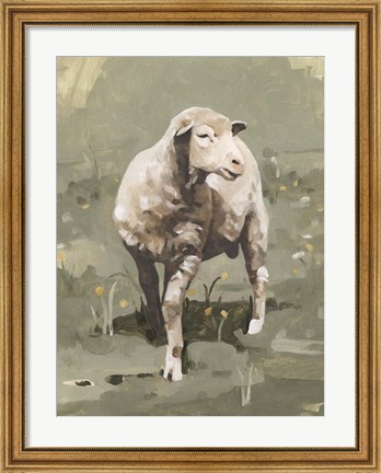 Framed Spring Sheep I Print