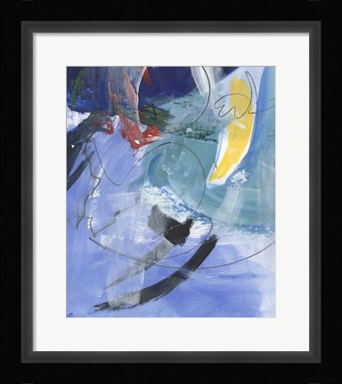 Framed Tribal Symbols I Print