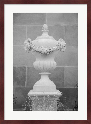 Framed Black &amp; White Fountains III Print