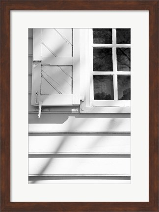 Framed Black &amp; White Windows &amp; Shadows I Print