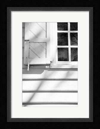 Framed Black &amp; White Windows &amp; Shadows I Print