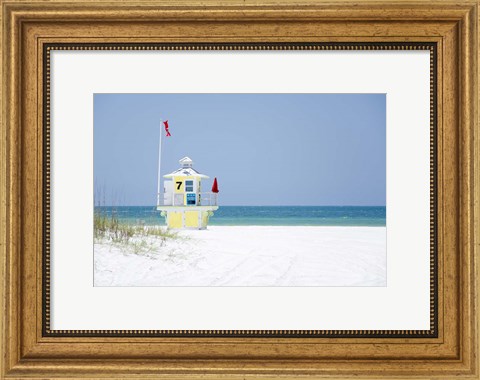 Framed Coastal Hut I Print