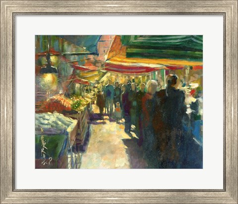 Framed Market Scene I Print
