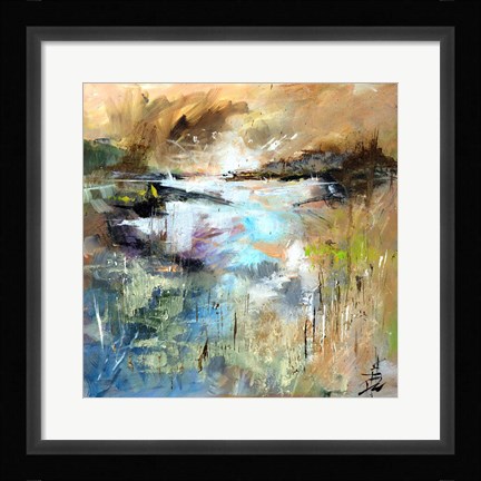 Framed Nevern Lights V Print