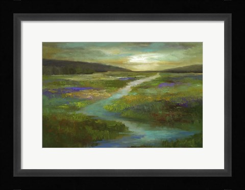 Framed Wetlands in Autumn Print