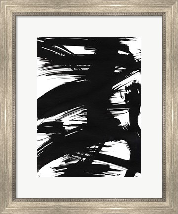 Framed Black Bamboo I Print