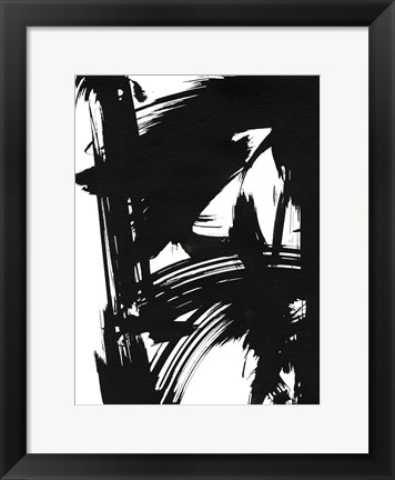 Framed Black Bamboo II Print
