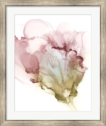 Framed Flowering Pink I Print