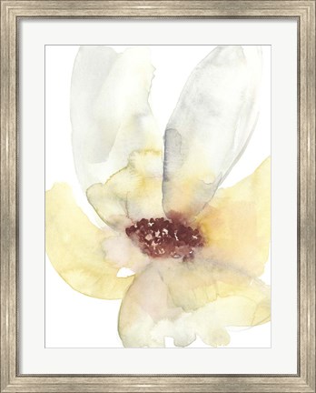 Framed Lush Flower I Print