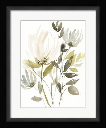 Framed Winter Arrangement I Print