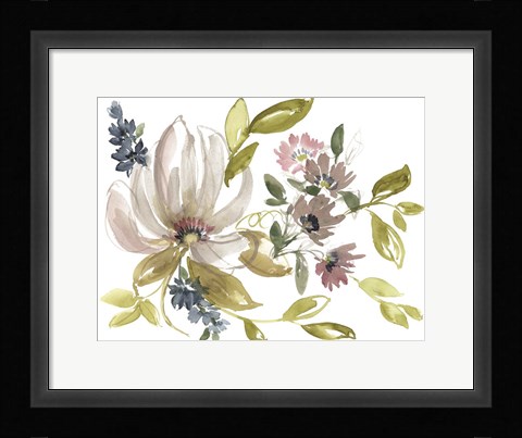 Framed Aubergine Composition II Print