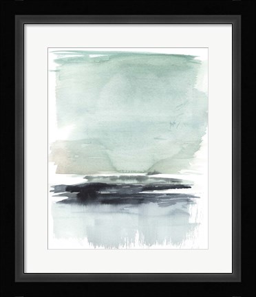 Framed Teal Moor I Print