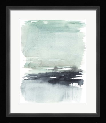 Framed Teal Moor II Print