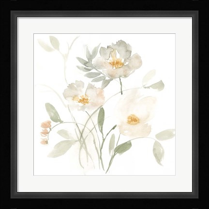Framed Whispering Petals II Print