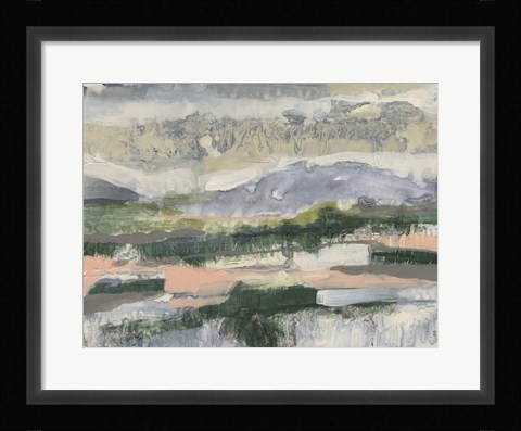 Framed Textured Horizon II Print