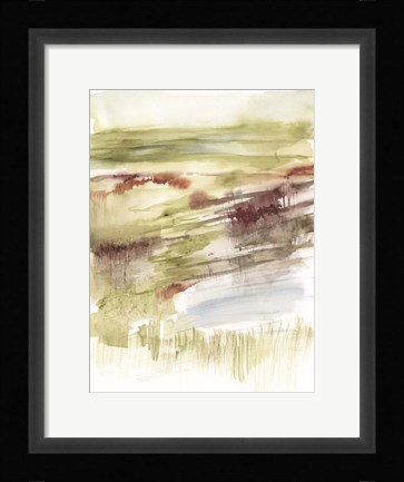 Framed Abstract Flower Horizon II Print