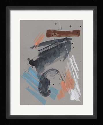 Framed Playful Marks II Print