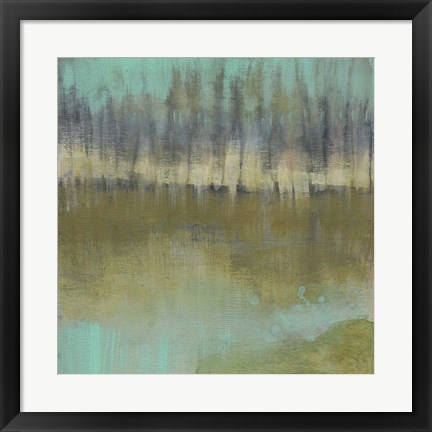 Framed Soft Treeline on the Horizon I Print