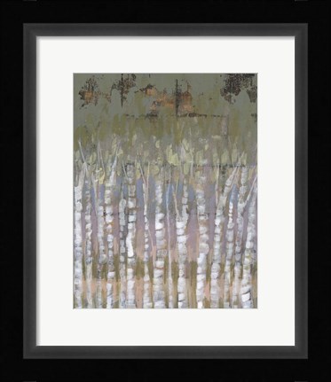 Framed Pastel Birchline II Print