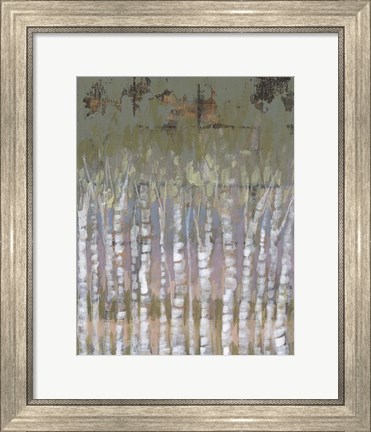 Framed Pastel Birchline II Print