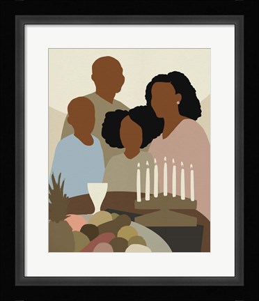 Framed Joyous Kwanzaa I Print