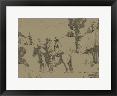 Framed High in the Hills II Print