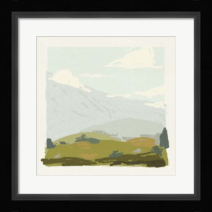 Framed Alpine Ascent I Print
