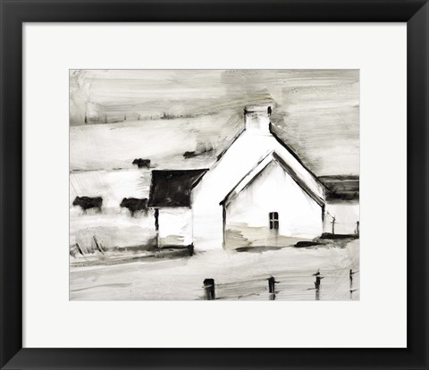 Framed English Farmhouse I Print