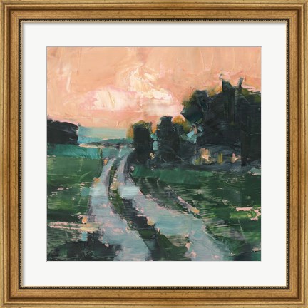Framed Coral Sunset II Print