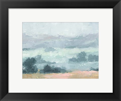 Framed Pastel Valley I Print