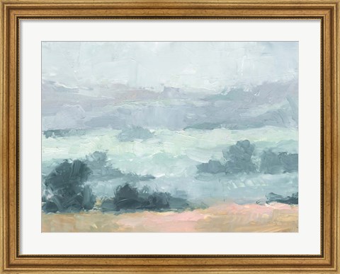 Framed Pastel Valley I Print