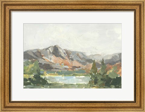 Framed Rusty Mountains I Print