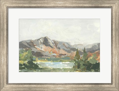 Framed Rusty Mountains I Print