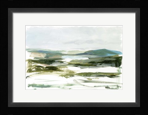 Framed Marsh Sketch I Print