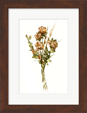 Framed Autumn Roses II Print