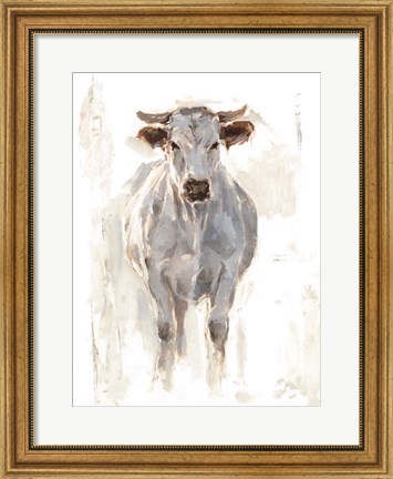 Framed Sunlit Cows I Print