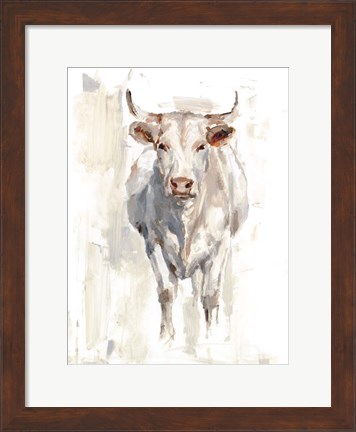 Framed Sunlit Cows II Print