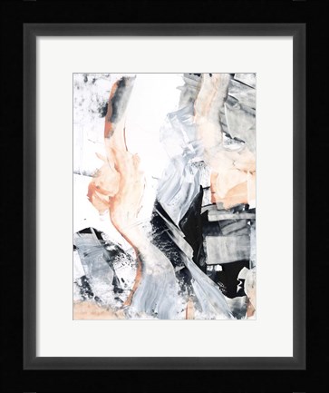 Framed Blush Flame I Print