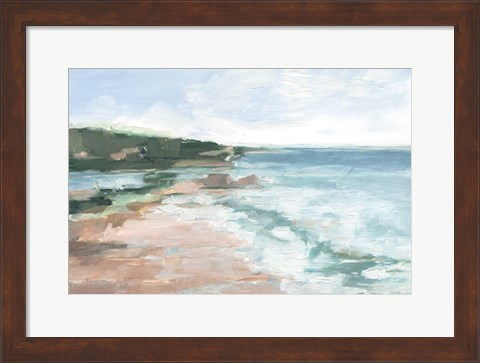 Framed Coral Sand Beaches II Print
