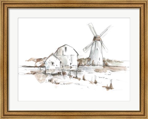 Framed Old Mill Farm I Print
