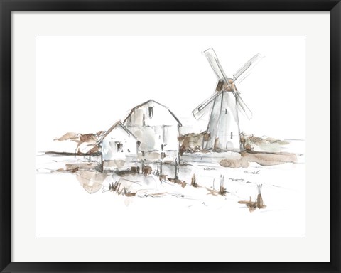 Framed Old Mill Farm I Print