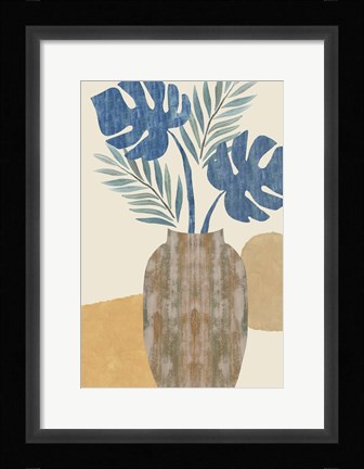 Framed Indigo Yellow Still Life I Print