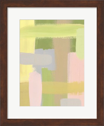 Framed Subdued Blocks III Print