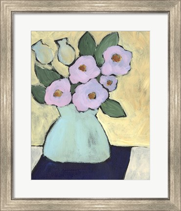 Framed Distressed Bouquet III Print