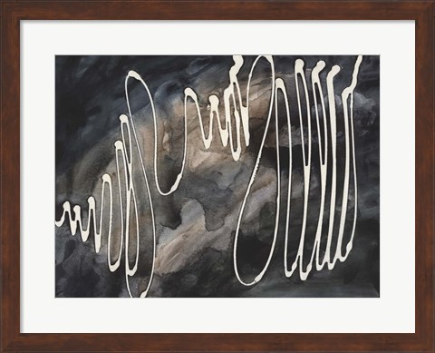 Framed Midnight Swirl IV Print